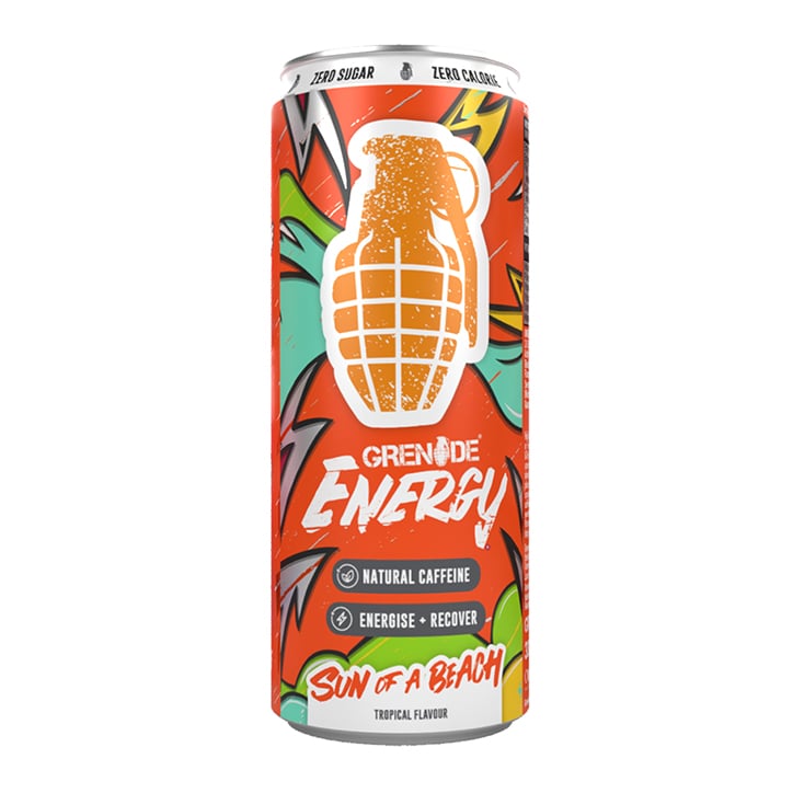 Grenade Energy Drink Sun Of A Beach Zero Sugar 330ml RRP 2 CLEARANCE XL 99p